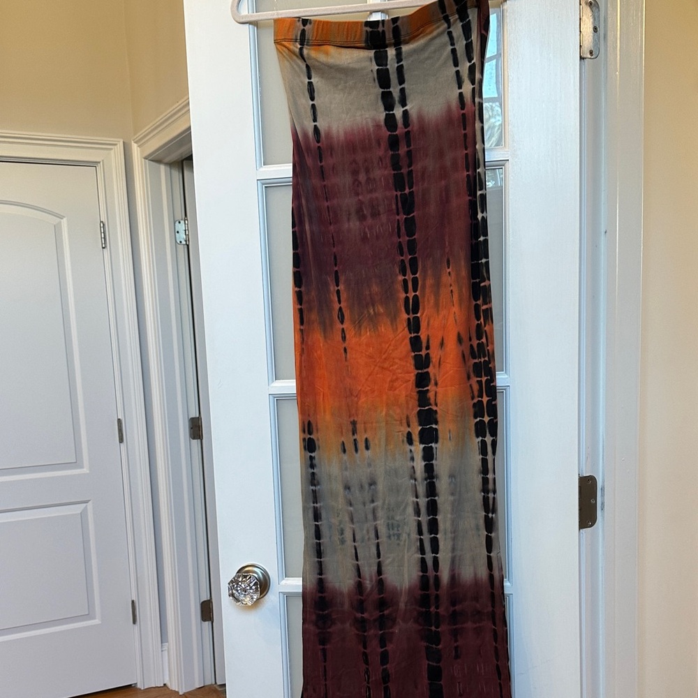 Tie-Dye Strapless Dress